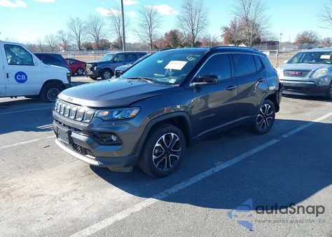 2022 Jeep Compass Limited 4X4 z USA, uszkodzony, nr VIN 3C4NJDCB4NT153143